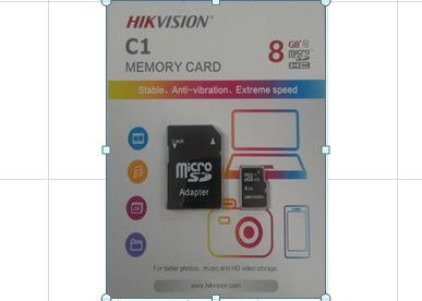 Cartão Mem Micro Sd Hikvision 8gb + 1 Adpt. Class 10