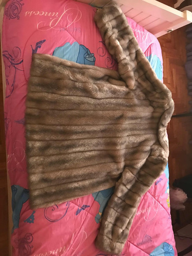 Tapado De Piel De Mujer Simil Talle 48 Muy Poco Uso Excelent