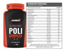 Comprar Poli Complex Polivitamínico E Mineral 30 Tablets New Millen Sabor Sem Sabor