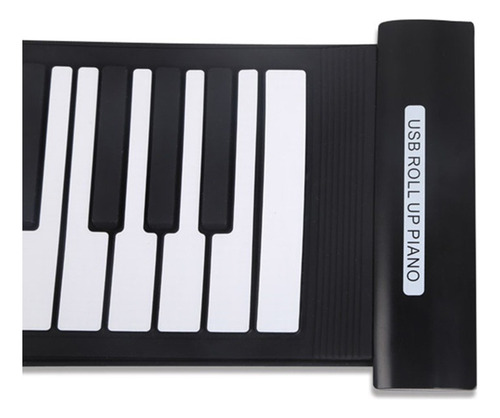 W Portátil 61 Teclas Flexible Roll-up Piano Usb Midi