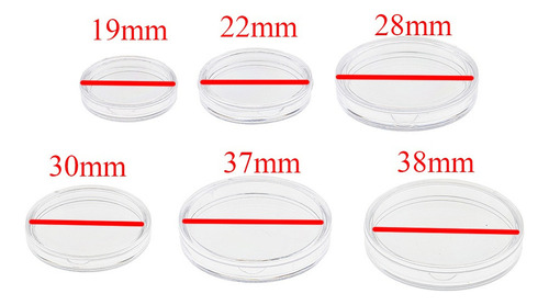 Caja De Almacenamiento De Monedas 38 Mm Borrar 3
