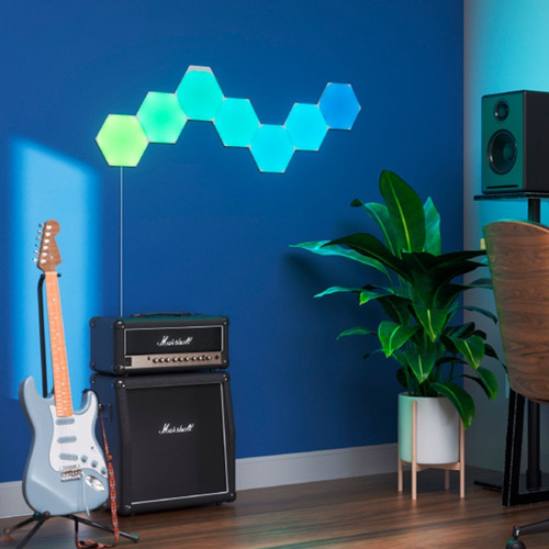 Imagen 3 de 6 de Pack De Inicio Hexagonal 7 Paneles Nanoleaf