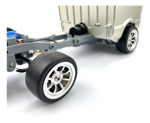 Neumáticos De Goma Rc Para Wpl D12 Rc Adaptador De Oro