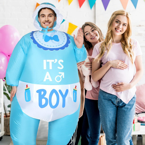 Disfraz Inflable De Bebé Redondo Y Divertido Para Adultos (2