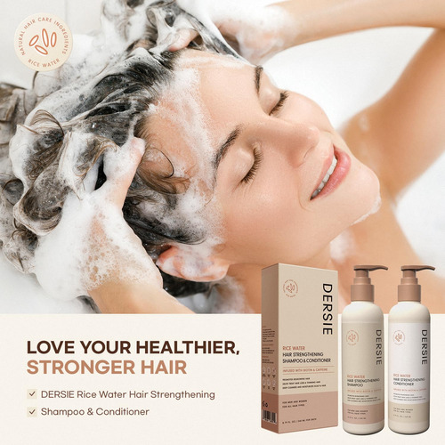 Conjunto De Shampoo E Condicionador Dersie Rice Water Hair G