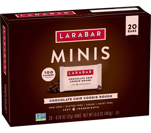 Larabar - Mini Barras De Masa De Galletas Con Chispas De Cho