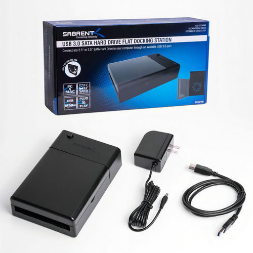 Ventilador Sabrent Docking EC-DFFN Usb 3.0 A 2.5 e 3.5 Hdd