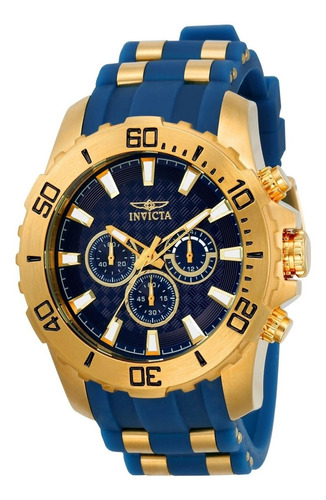 Reloj Invicta 22556 Azul Dorado Hombres