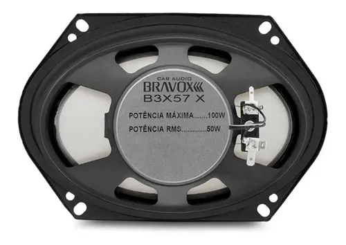 Alto Falante 5x7 Bravox 100w Rms Par Triaxial B3x57x F250