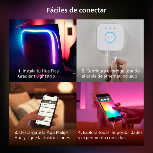 Philips Hue Tira De Luces Play Gradient Para Pc 24 Y 27