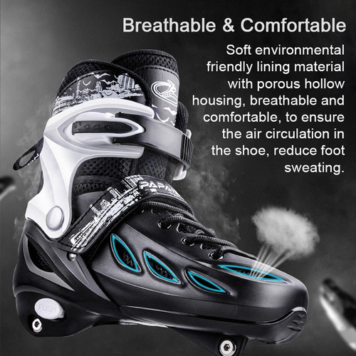 Patines Lineales Regulables Con Luces