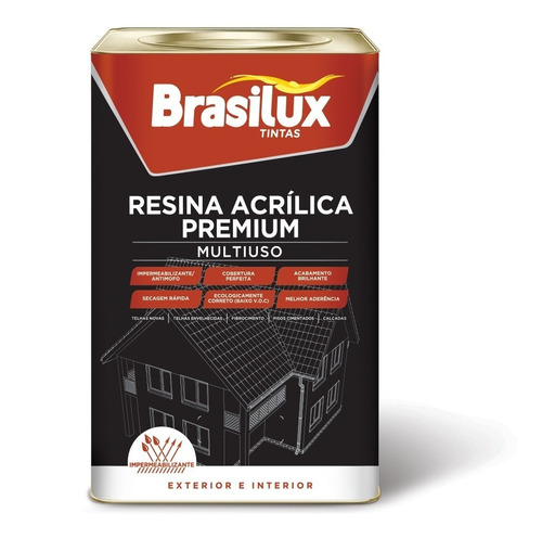 Resina Brasitelha  Base De Agua 18 Litros - Brasilux