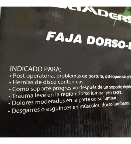 Faja Dorsolumbar Transpirable Samderson 601