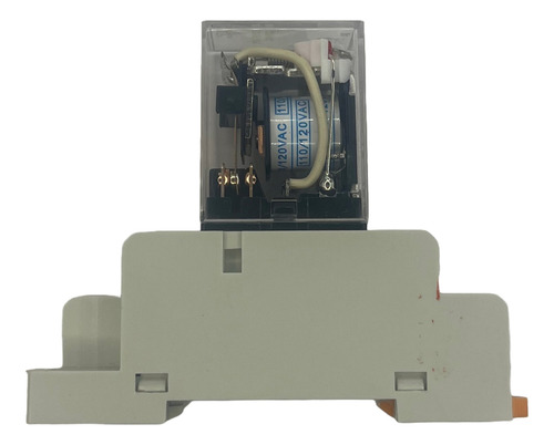 Relevador Zj13f-2pl 120vac 10a, 8 Pines Dpdt Ry2 Con Base