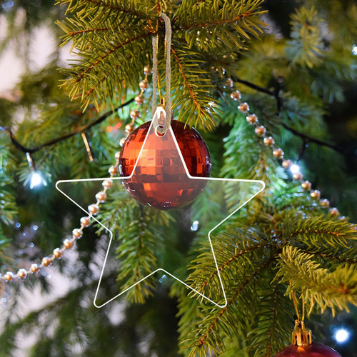 Adornos Navideños De Acrílico En Transparente Adornos De Acr