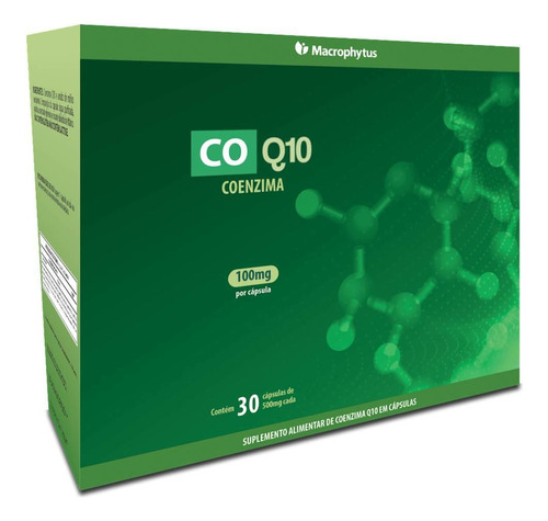 Coenzima Q10 (100mg Por Cápsula) 30 Cápsulas - Macrophytus
