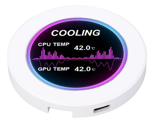 Pantalla Lcd Redonda De 2,1 Pulgadas Con Rotación De 360 Gra