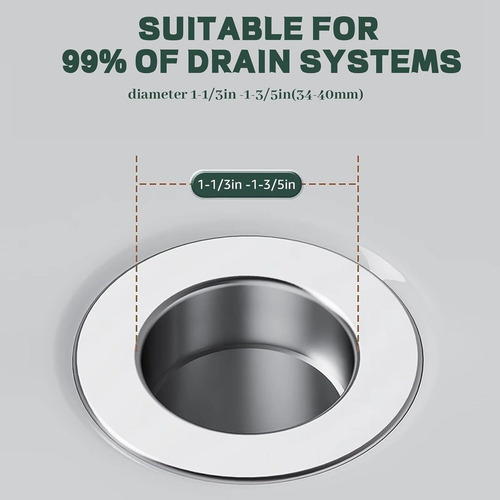 Drain Filter, 2025 New Stainless Steel Pop-up Drains Filter