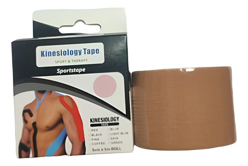 Cinta Tape Kinesiológico 5cmx5m - Vendaje Neuromuscular 1und