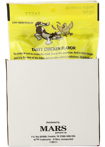 Whiskas Temptations Sabroso Sabor A Pollo Dulces Para Gatos,
