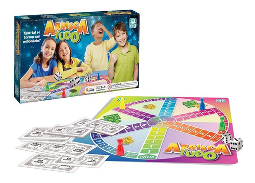 Arrisca Tudo Nig Brinquedos Jogo De Tabuleiro Infantil