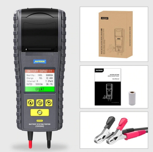Scanner Bateria Automotriz Autool Bt860 12-24v Plomo Gel Agm