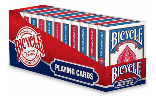 Barajas Bicycle Standard Caja 12 Mazos (6 Rojas Y 6 Azules) Rojo/azul