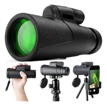 Comprar Qisebin - Telescopio Monocular Monocular De Alta Potencia De 12 X 50 Pulgadas, Para Observación De Aves, Adultos, Con Soporte Para Smartphone Y Trípode Bak4 Prisma Para Vida Silvestre, Caza, Camping