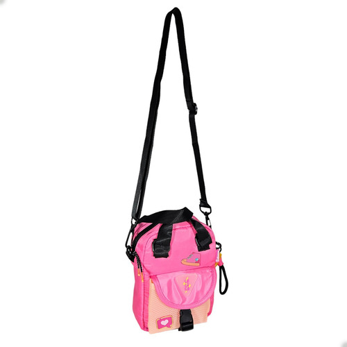 Bolsa Rosa Infantil Menina Tiracolo Bag Luluca Desenho Do Tecido Lisa