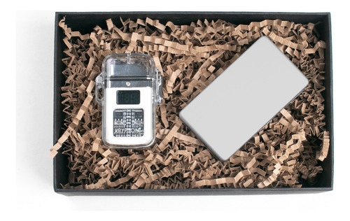 Set De Regalo Encendedor Y Cigarrera