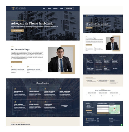 Site Para Advogado Landing Page Advogado + Configurações
