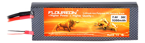Floureon 2s 7.4v 5200mah 30 C T Enchufe Rc Li-polymer Baterí