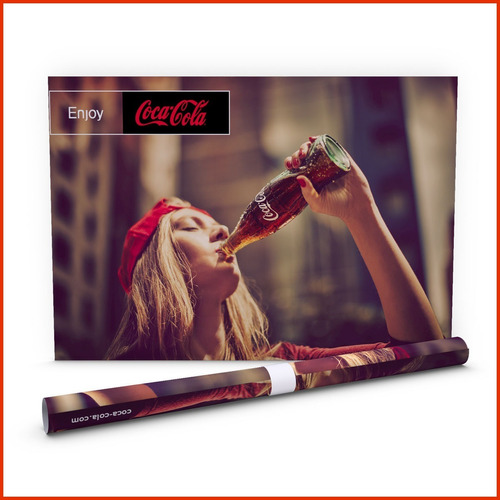 Poster Vinil Adherible Publicitario Coca Cola #4 - 40x60cm