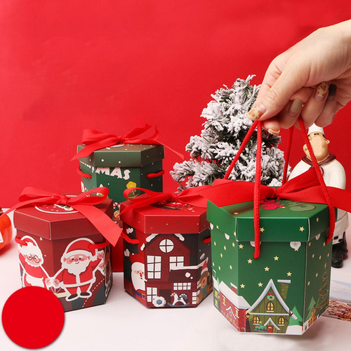5 Caja De Regalo De Navidad, Contenedor De Dulces Para Las