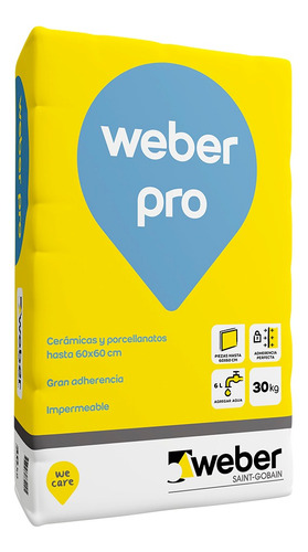 Weber Pro Con Ligantes Mixtos 30 Kg Gris