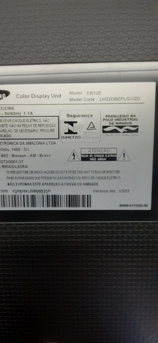 Imagem 4 de 4 de Tv Monitor Samsung Lh32dbeplgv/zd P/técnico Retirar Peças