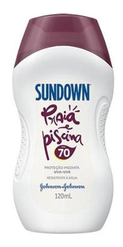 Protetor Solar Loção FPS 70 Sundown Praia e Piscina Frasco 120ml