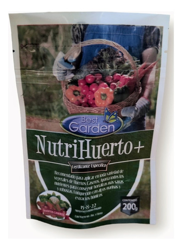 Fertilizante Nutrihuerto+ 200grs. Best Garden