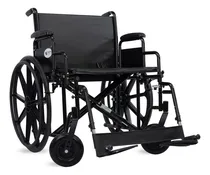 Comprar Silla De Ruedas Extra Grande Ancha Bariátrica Sobrepes 24¨ Color Negra