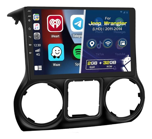 Roinvou Android Car Estéreo 2011 - 2014 Jeep Wrangler (lhd)