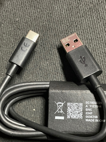 Cargador Samsung Original Carga Rápida Nuev0 Para Cel Tipo C Negro (Usado)