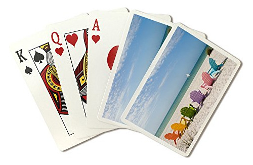 Sillas De Playa De Colores (playing Card Deck - 52 Tamaño Po