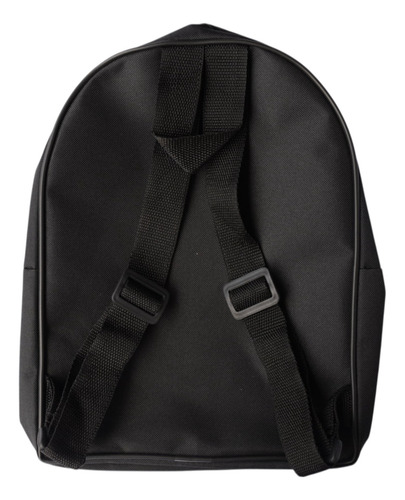 Mochila Infantil Para Jardin Nena Nene Colores Lisos Color Negro Diseño De La Tela Lisa