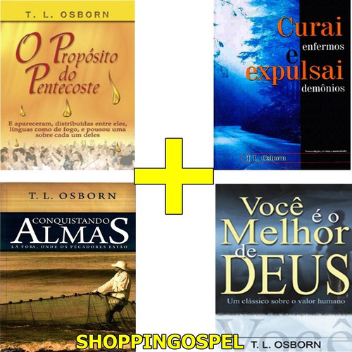 Kit T. L. Osborn 4 Livros Curai Enfermos E Expulsai Demonios