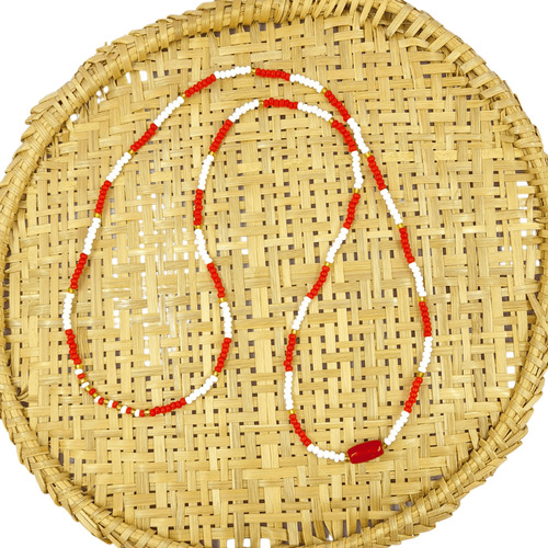Colar Fio Umbanda Guia De Proteção Maria Navalha Cor Vermelho