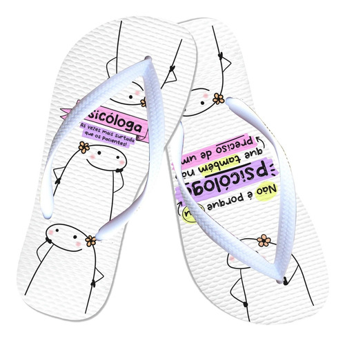 Imagem 2 de 7 de Caneca Flork Profissão Psicologia Profissão Chinelo Bombom