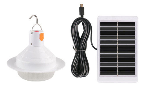 Luz Led De Carpa Solar Con Carga Usb Y Gancho Para Exterior