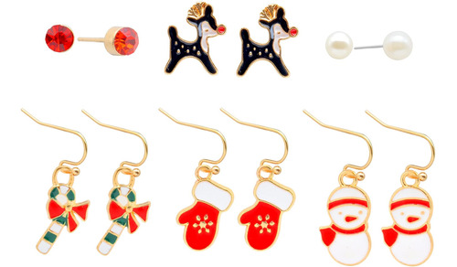 Aretes De Navidad Para Mujer, Árboles De Navidad, Campanas,