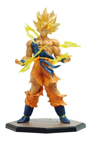 Figura Goku Super Saiyajin Con Efecto De Ki Sin Caja 