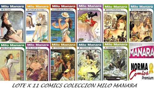 Lote X Libros De Milo Manara Comic